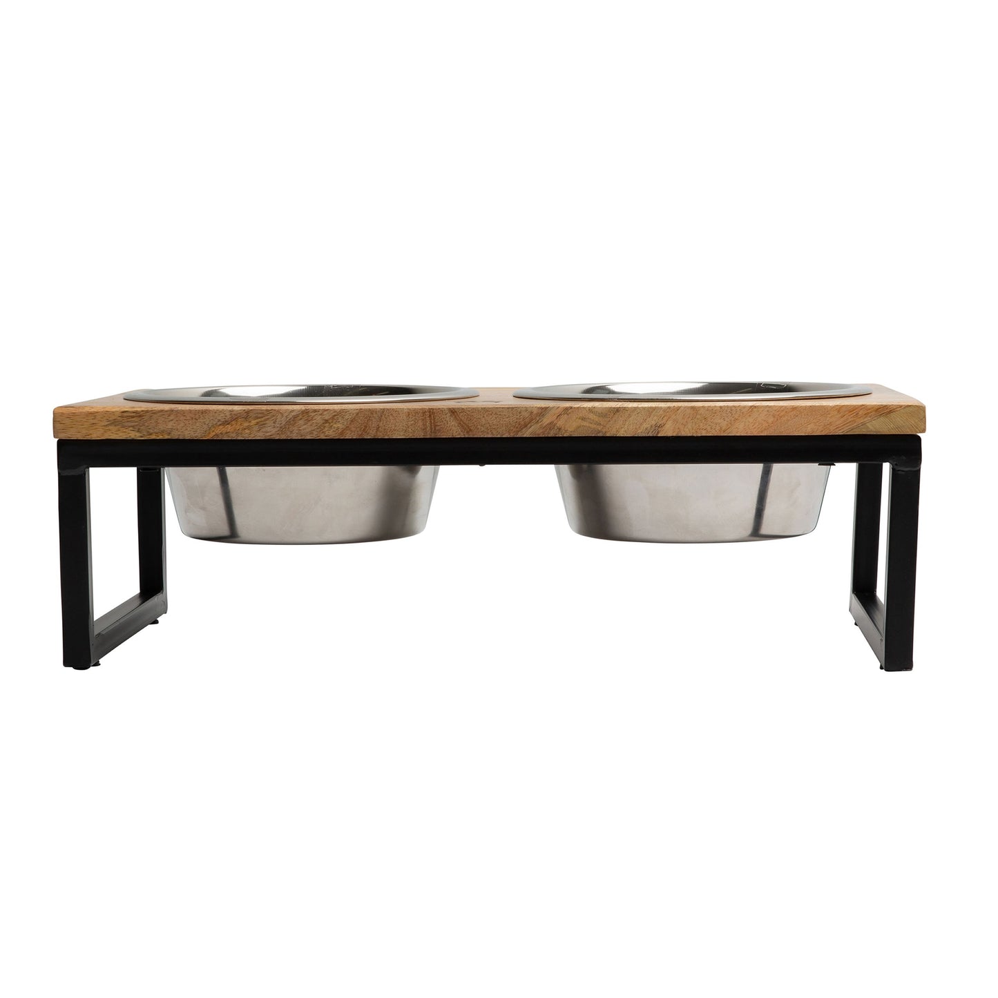 Wood & Metal Elevated Feeder – Handcrafted Comfort